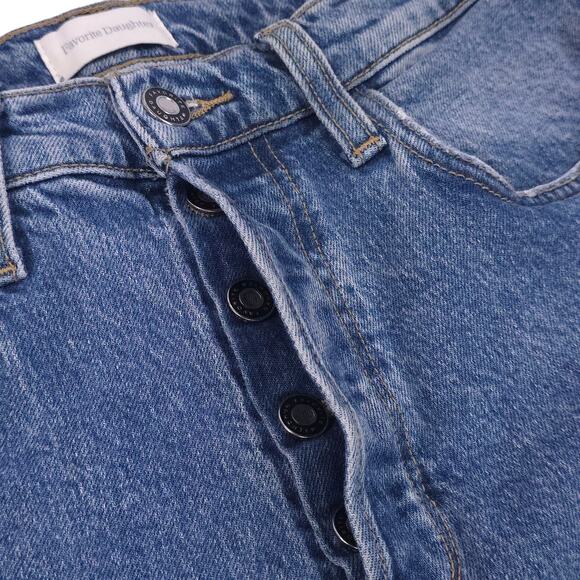 Favorite Daughter Jeans The Vivi High Rise Long Straight in the wash Iris - Picture 5 of 11